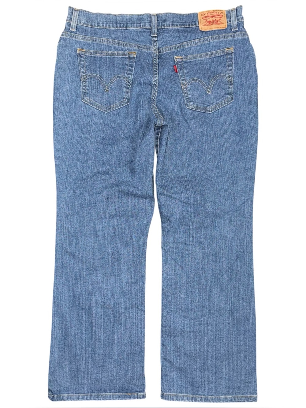 Vintage y2k Levi’s 550 Relaxed Bootcut Jeans Womens 16 Medium Blue Denim 34x28.5